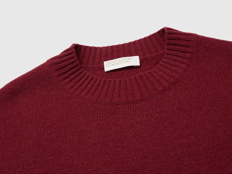 Strickweste aus Wollmischgewebe