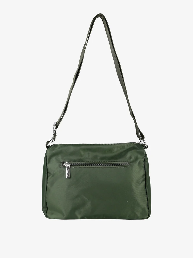 Borsa a tracolla da donna in nylon - verde