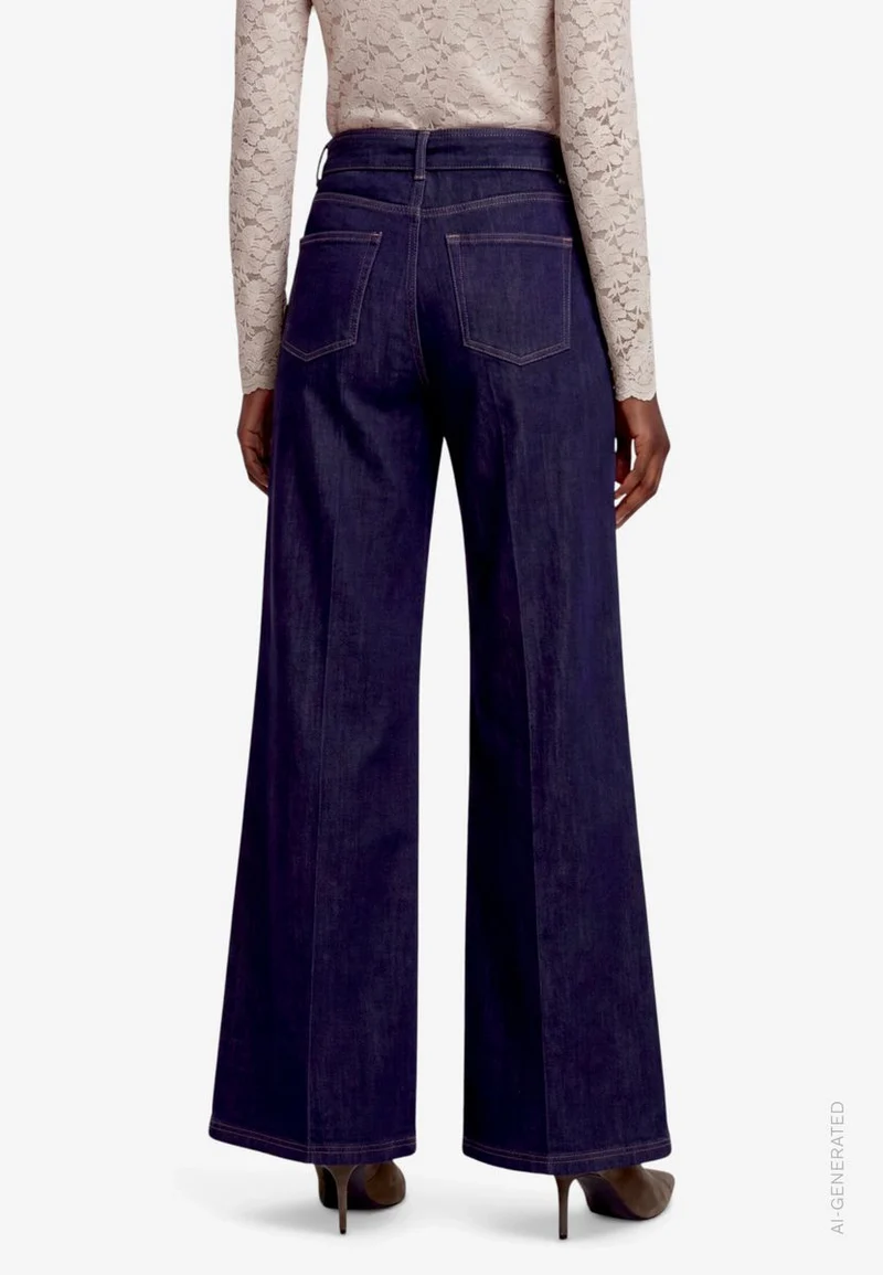 High-Waist Jeans Damen mit Gürtel