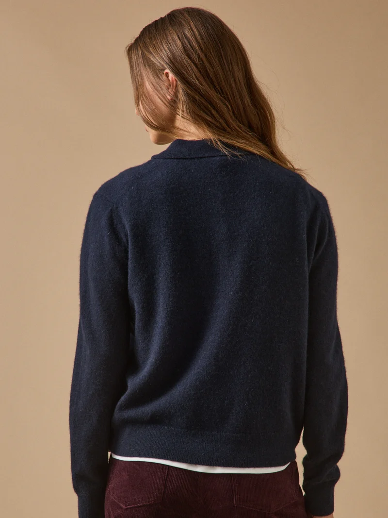Damenpullover mit Polokragen - Cashmere-Kollektion