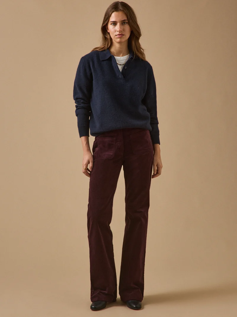 Damenpullover mit Polokragen - Cashmere-Kollektion