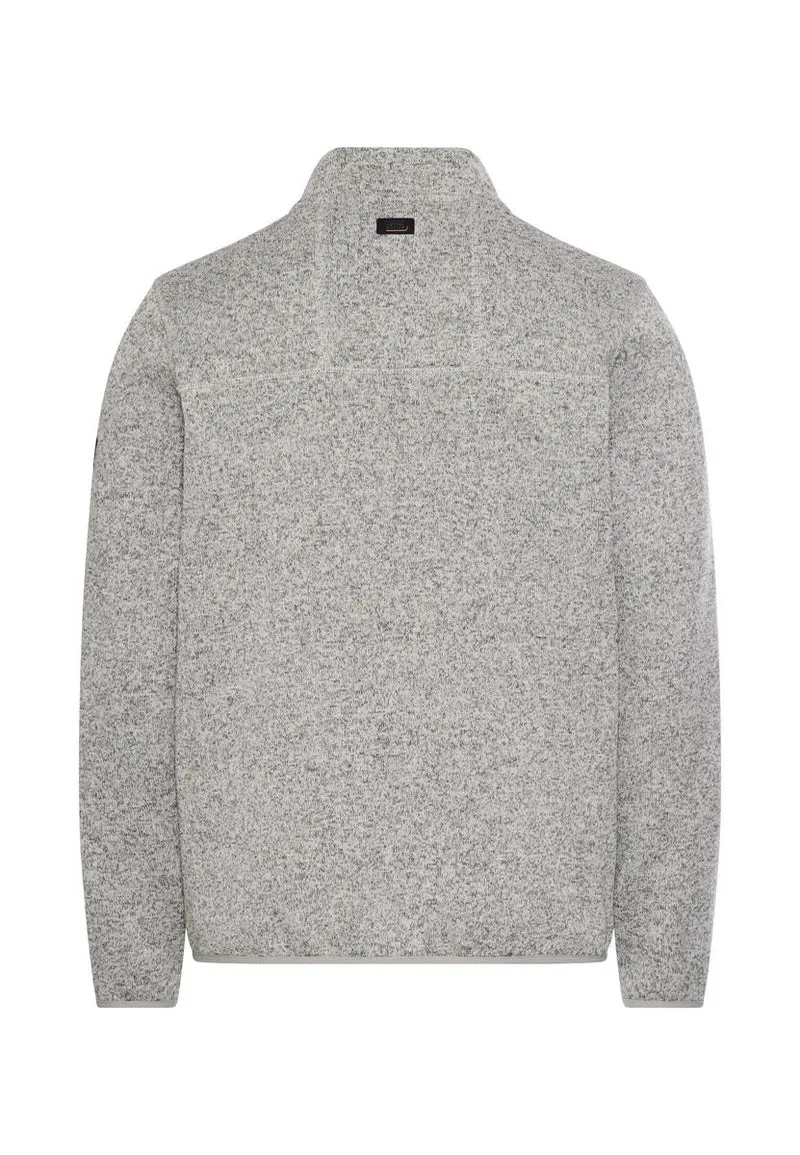 Fleecejacke mit hohem Stehkragen