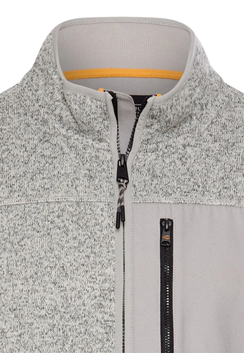 Fleecejacke mit hohem Stehkragen