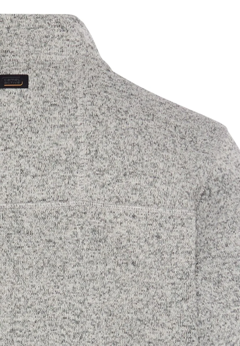 Fleecejacke mit hohem Stehkragen