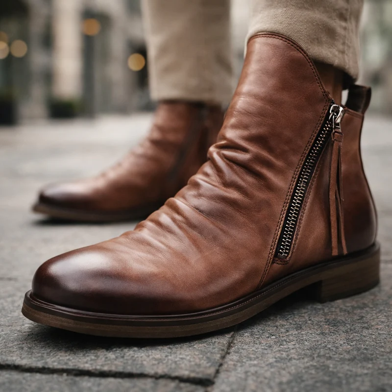 Leather Chelsea Boots