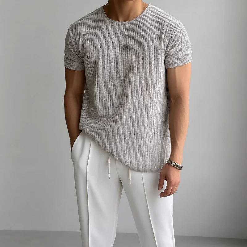 Elegant Knit T-Shirt