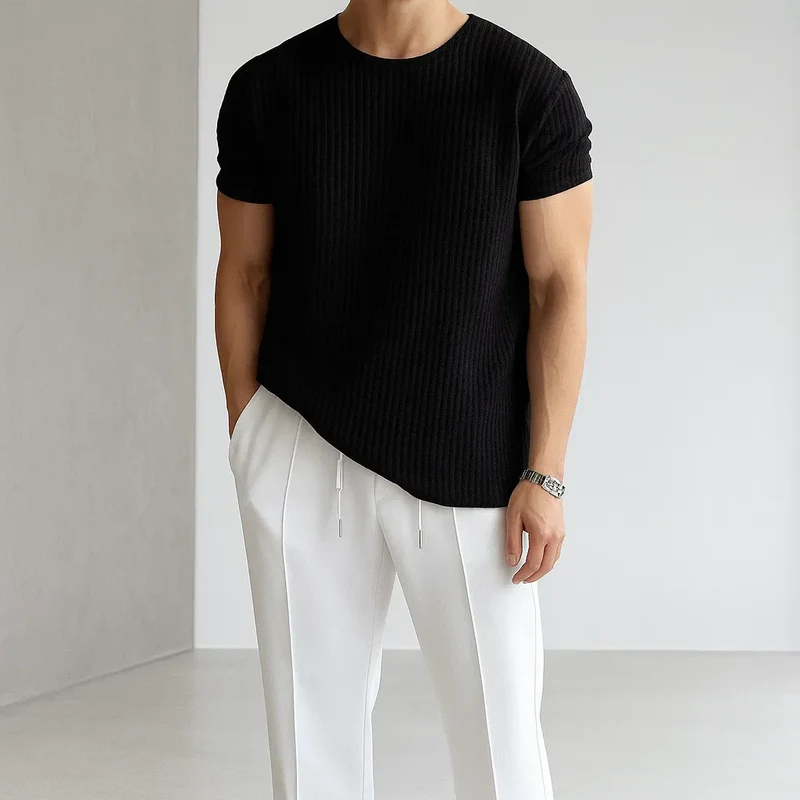 Elegant Knit T-Shirt