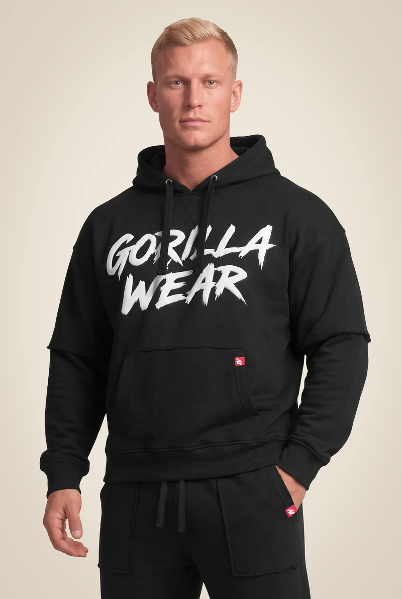 Asheville Raw Hoodie - Black