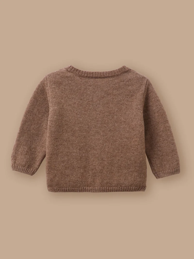 Baby-Cardigan mit Wolle