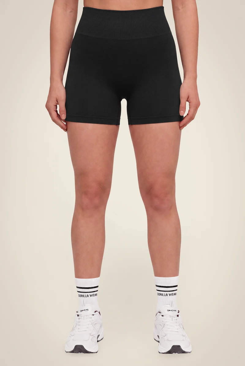 Florence Seamless Contour Shorts - Black