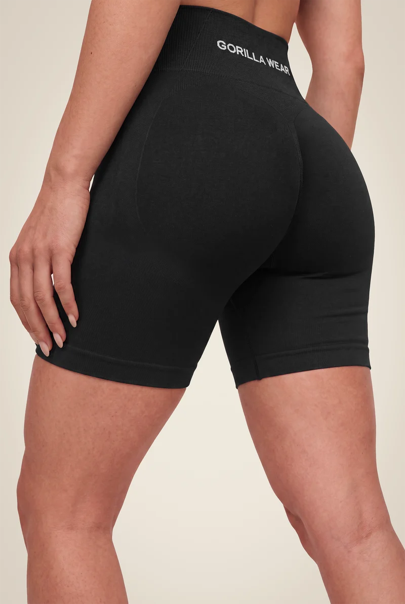 Florence Seamless Contour Shorts - Black