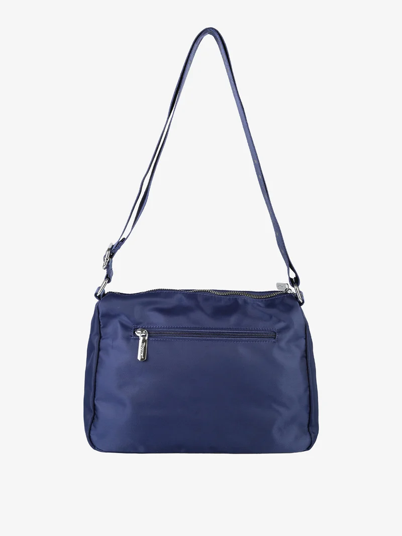 Borsa a tracolla da donna in nylon - blu scuro
