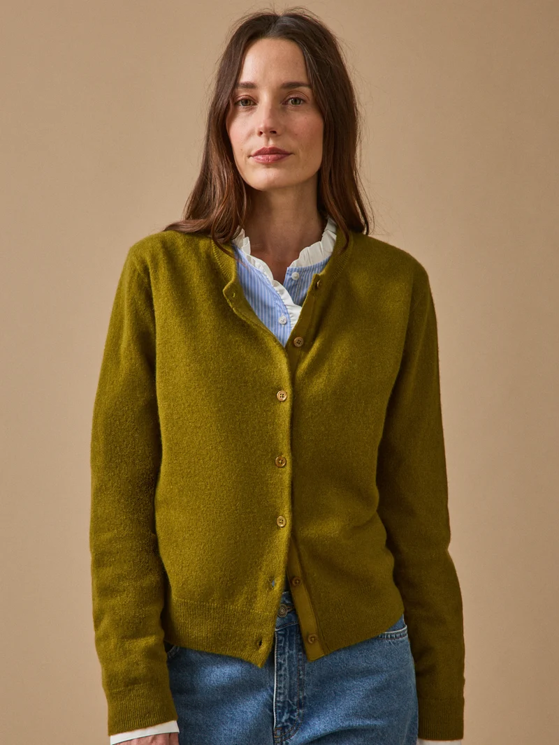 Geknöpfter Damen-Cardigan - Cashmere-Kollektion