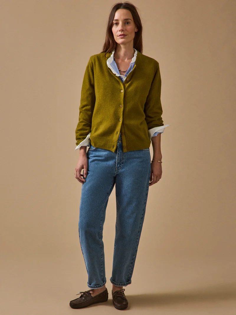Geknöpfter Damen-Cardigan - Cashmere-Kollektion
