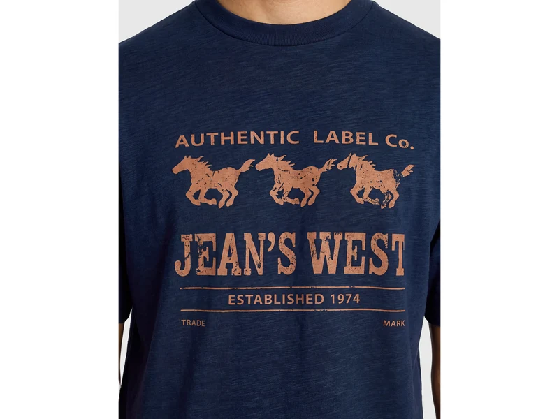 Jean's West bedrucktes T-Shirt aus 100 % Baumwolle