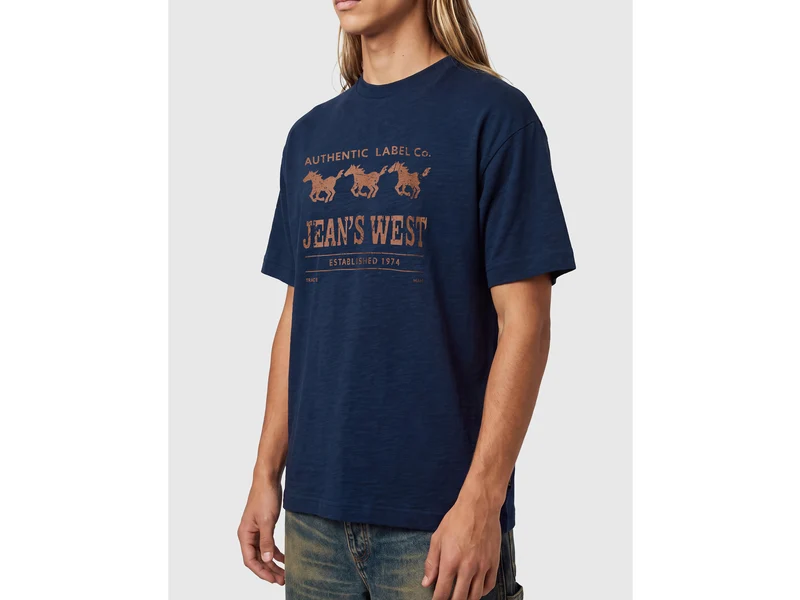 Jean's West bedrucktes T-Shirt aus 100 % Baumwolle