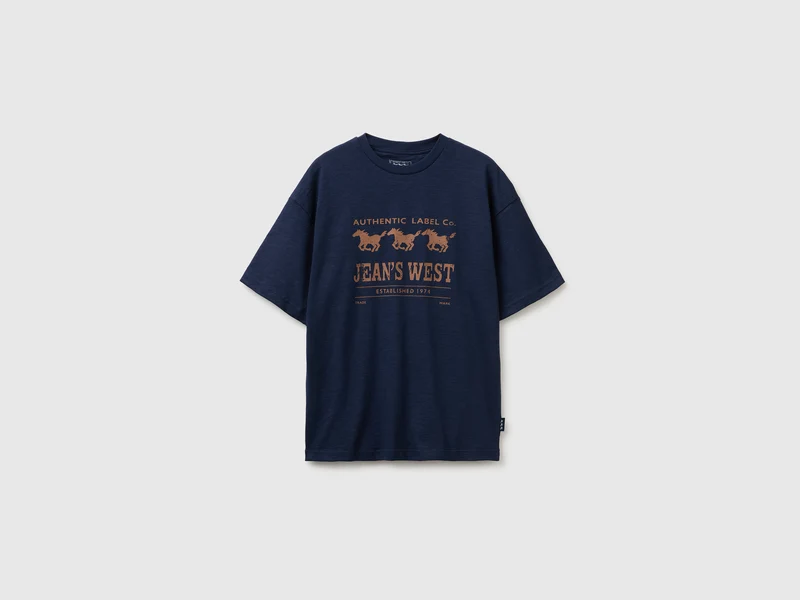 Jean's West bedrucktes T-Shirt aus 100 % Baumwolle