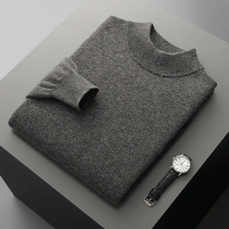 Stand Up Collar Cashmere Sweater