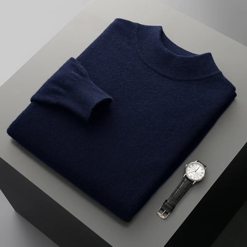 Stand Up Collar Cashmere Sweater