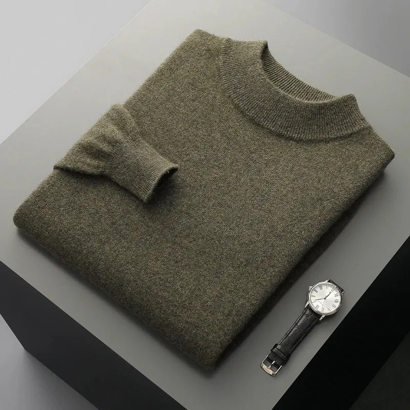 Stand Up Collar Cashmere Sweater