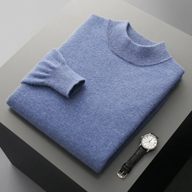 Stand Up Collar Cashmere Sweater