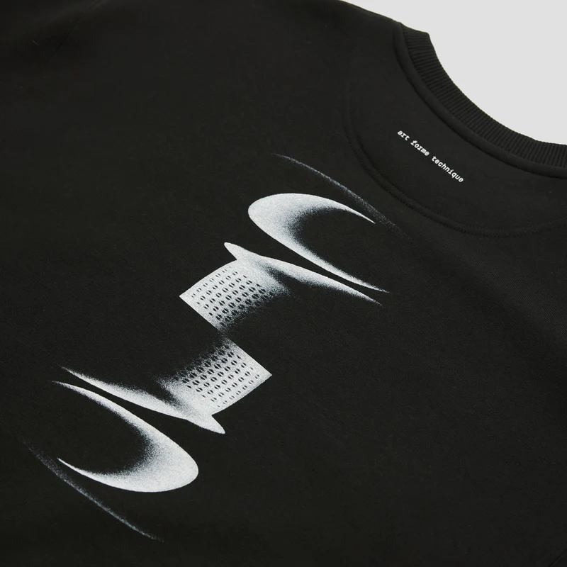 ABSTRACT GRAPHIC OVERSIZED SWEATSHIRT