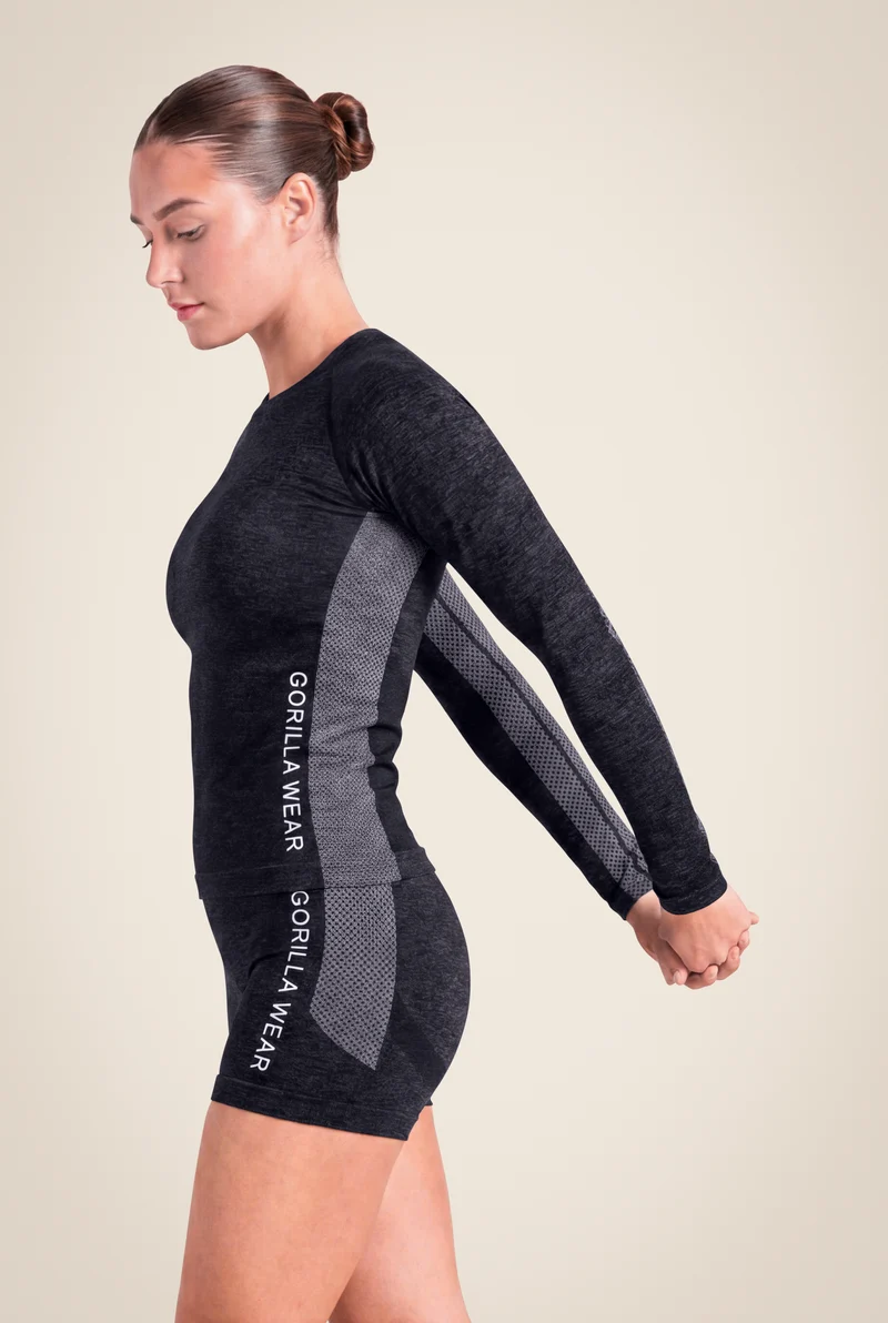 Selah Seamless Long Sleeve - Black