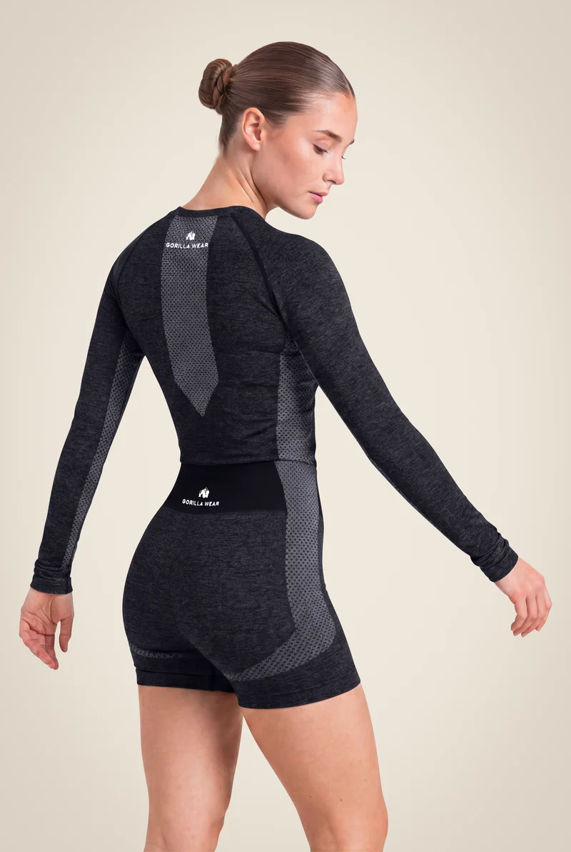 Selah Seamless Long Sleeve - Black