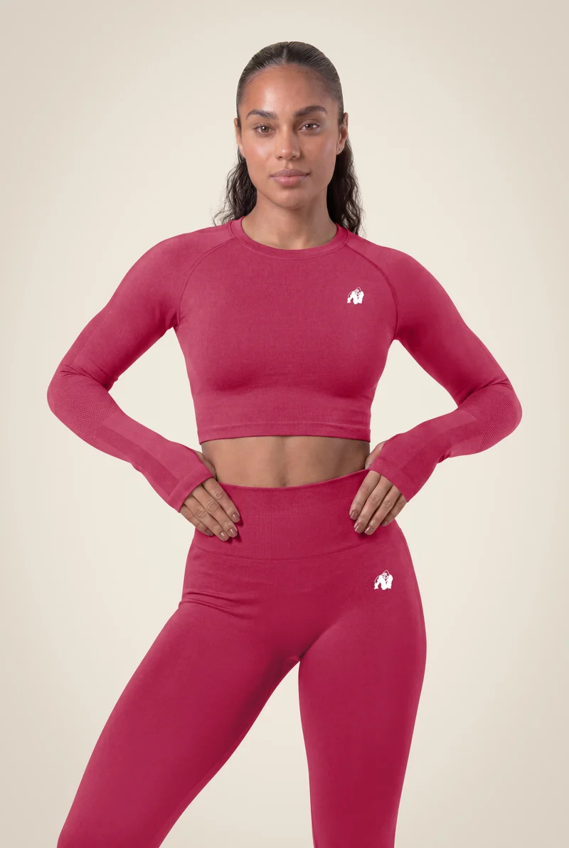 Hilton Seamless Long Sleeve - Fuchsia