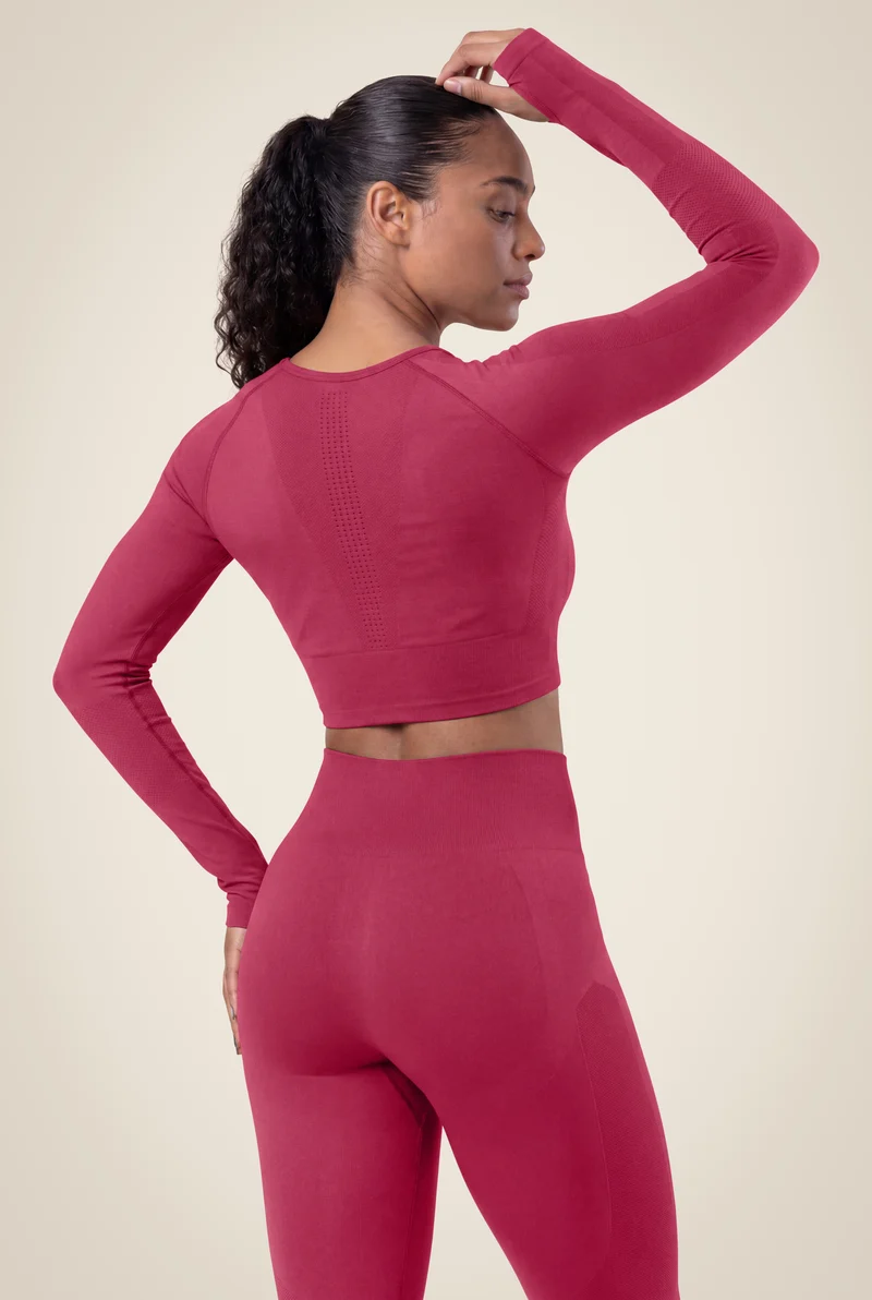 Hilton Seamless Long Sleeve - Fuchsia