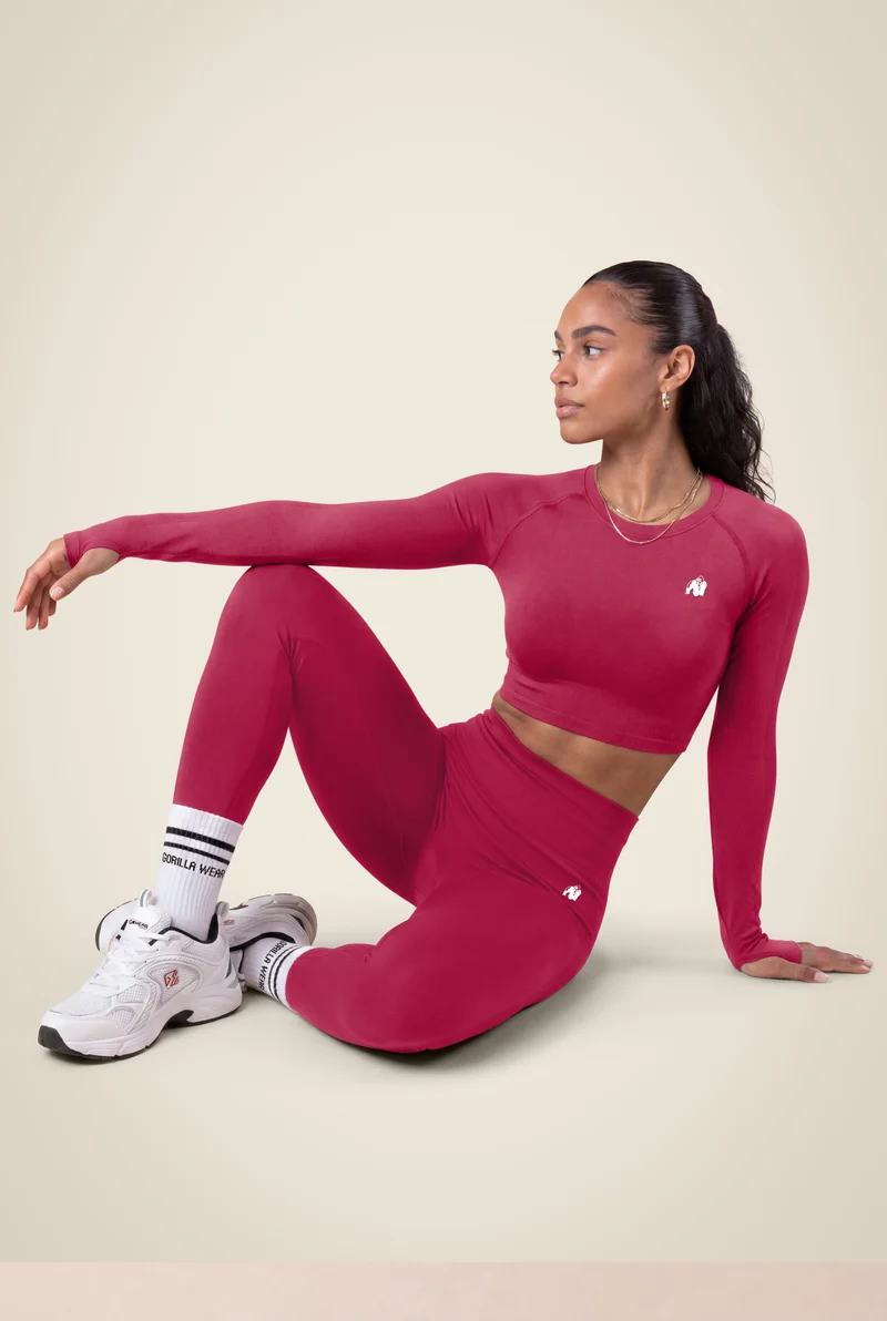 Hilton Seamless Long Sleeve - Fuchsia