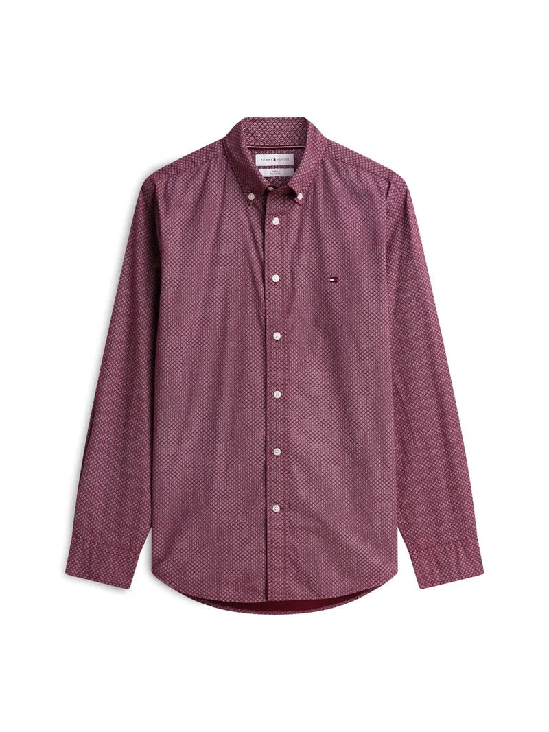 FLEX POPLIN GEO PRINT RF SHIRT