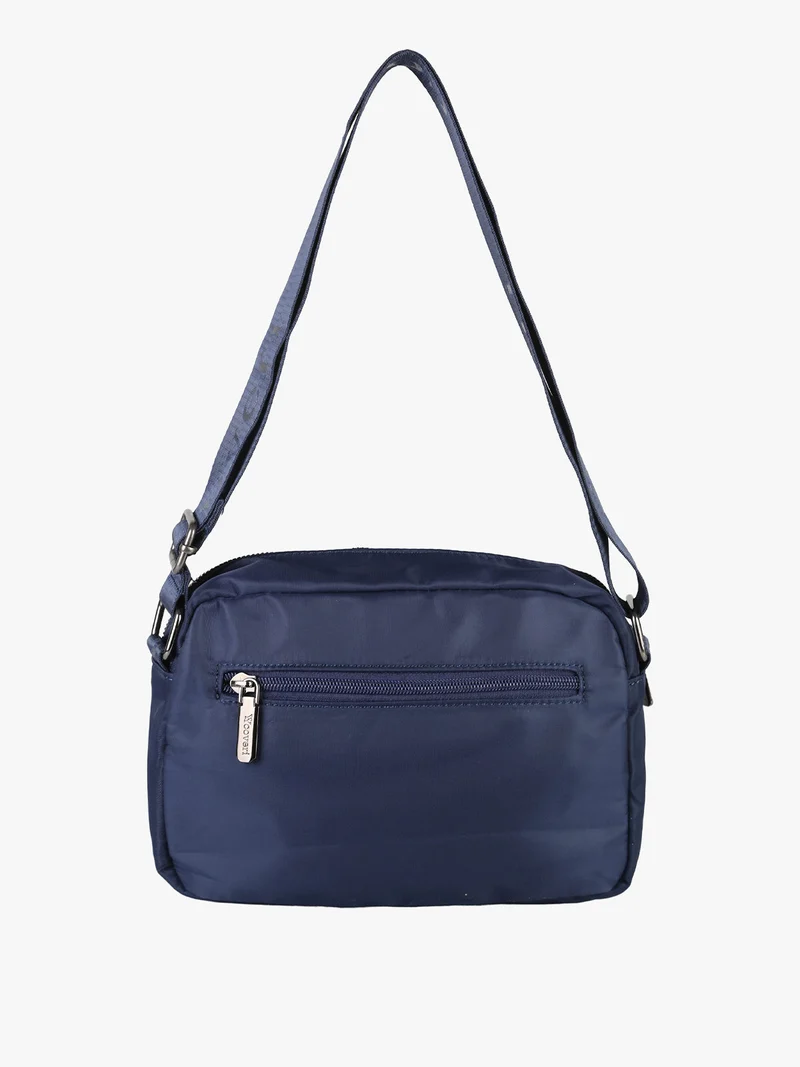 Borsa a tracolla da donna in nylon - blu