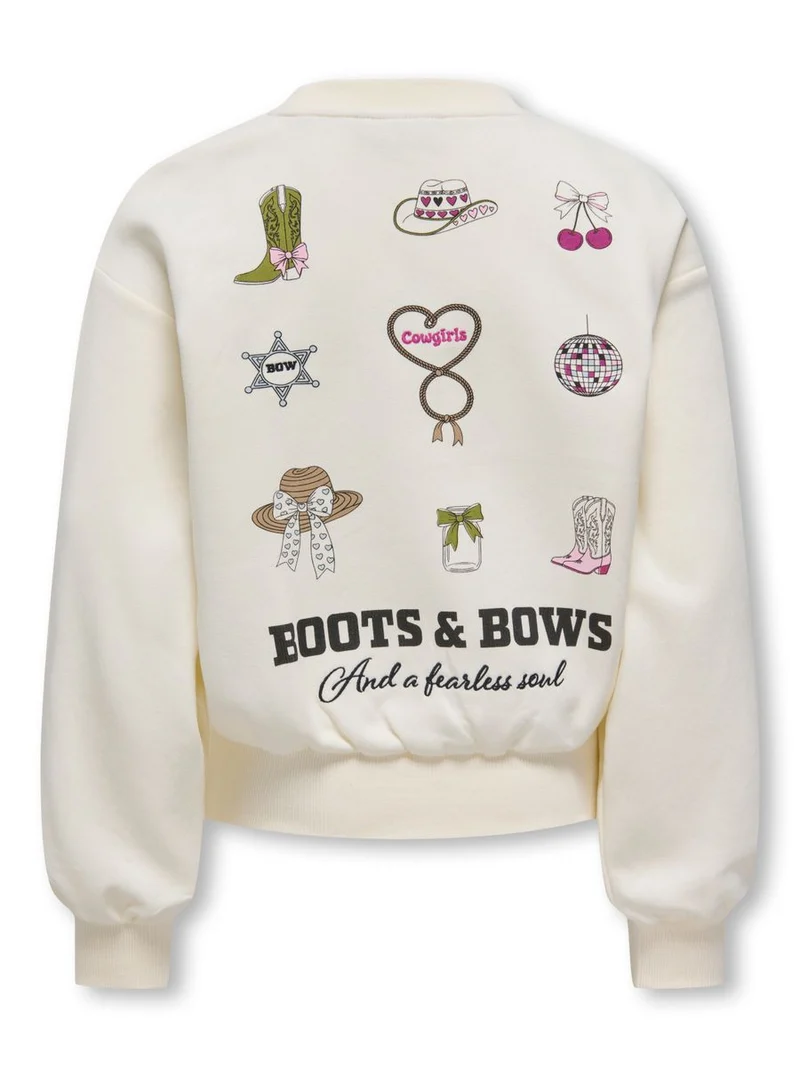 KOGFLORINE LS O-NECK PRINTED SWT