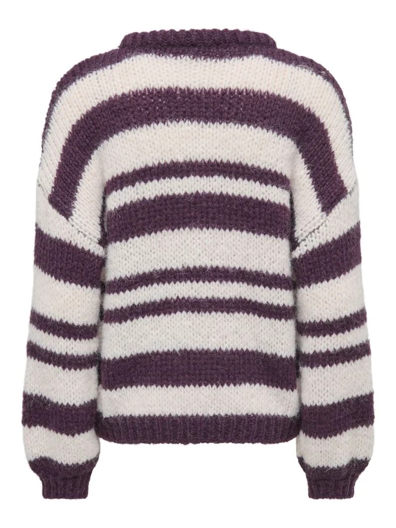ONLNORDIC LS STRIPE O-NECK KNT