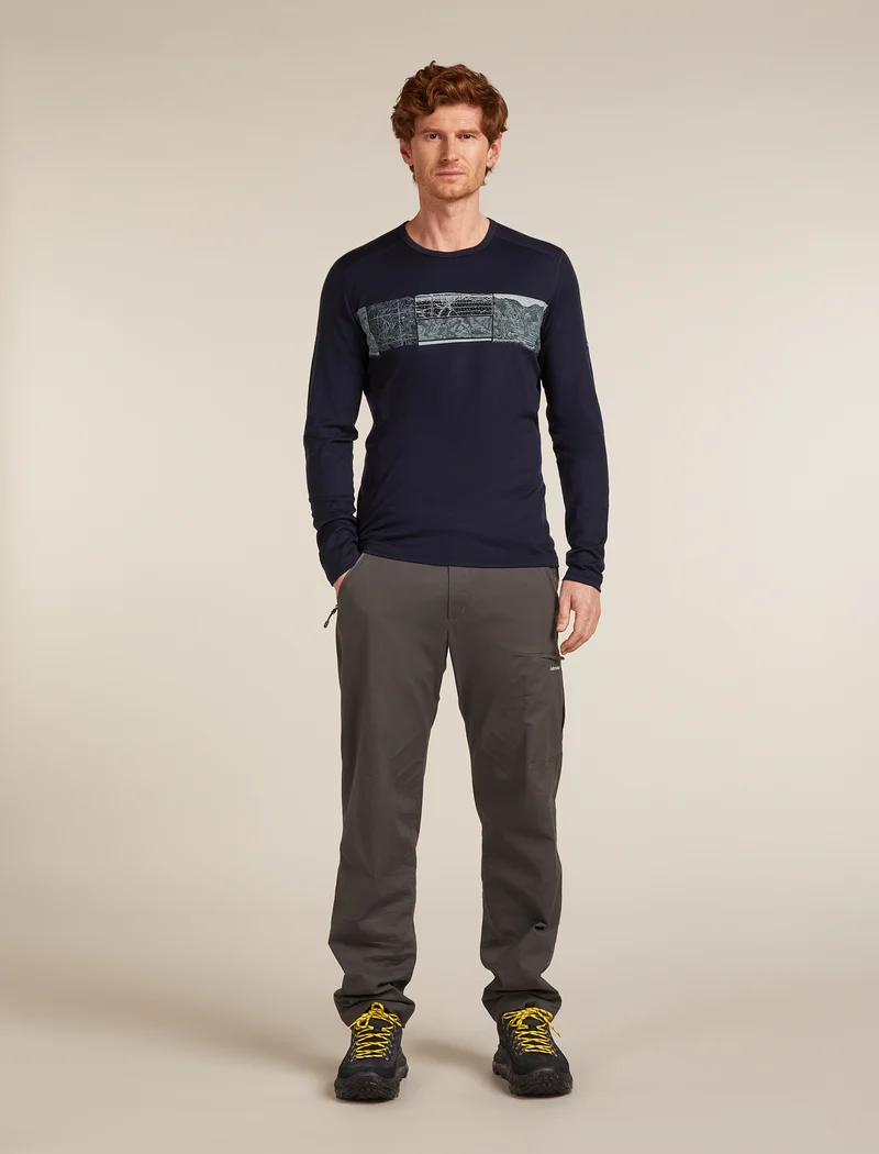 ICEBREAKER Men Merino 200 Oasis LS Crewe Langarmshirt