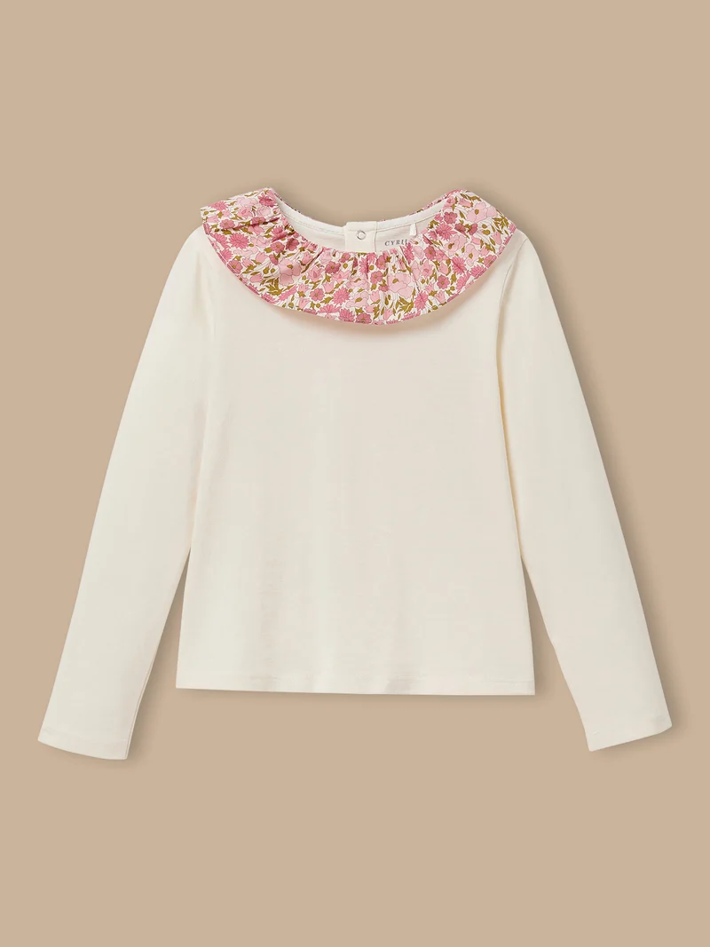 Mädchen-T-Shirt mit Liberty®-Kragen