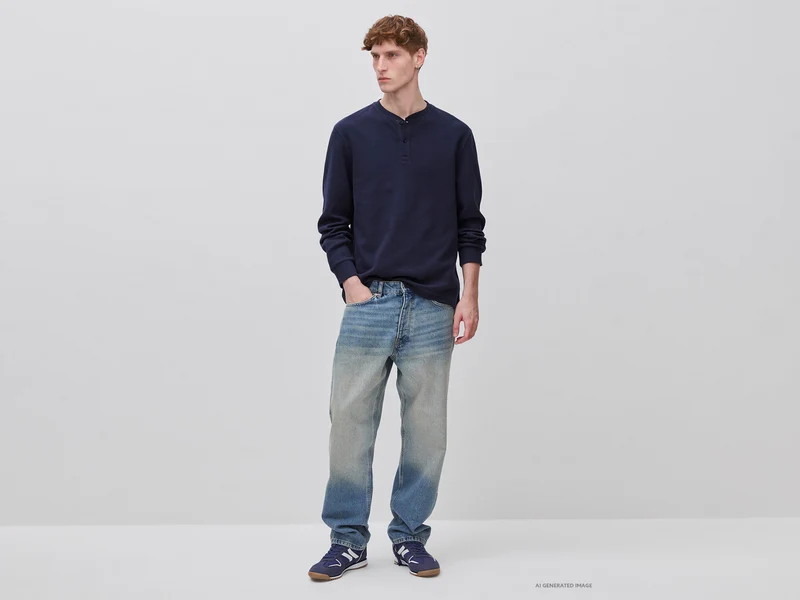 Jeans mit lockerer Passform