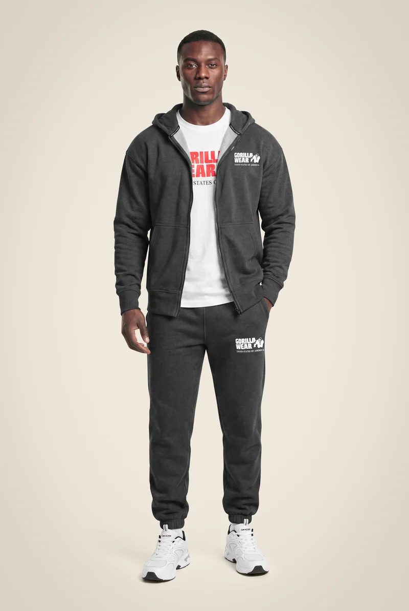 Classic Oversized Sweatpants - Dark Gray Melange