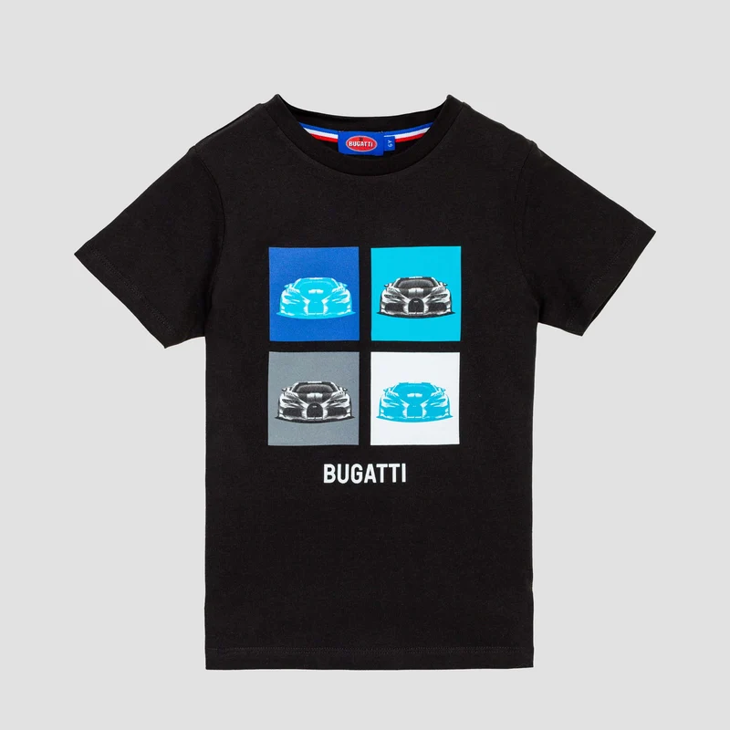 BUGATTI KIDS POP ART T-SHIRT BLACK