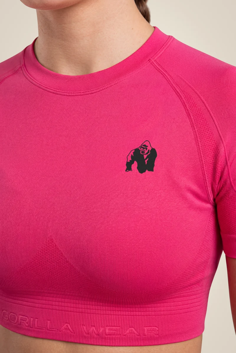 Whitney Seamless Crop Top - Pink