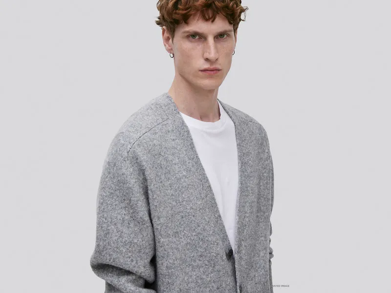 Oversize-Strickjacke aus Wollmischung