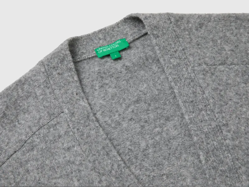 Oversize-Strickjacke aus Wollmischung