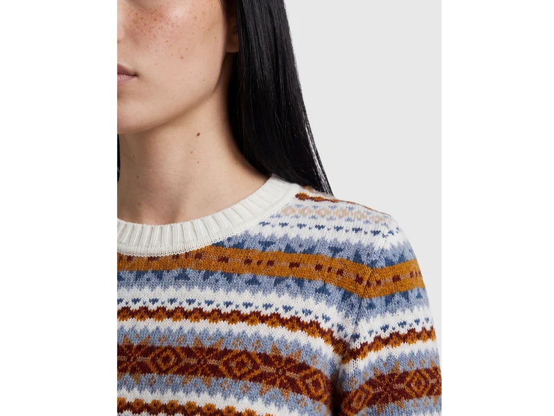 Wollmischung Jacquardpullover