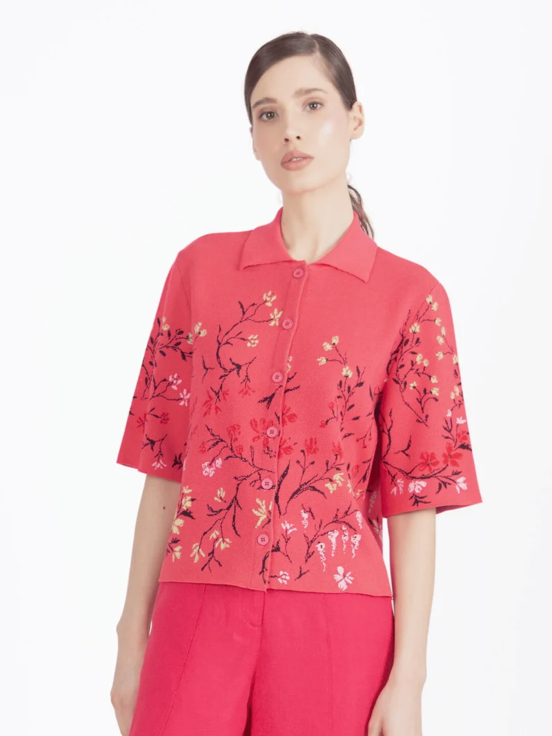 Jacke Floralmuster