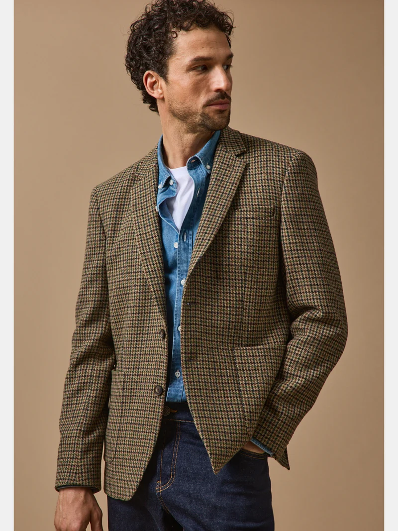 Herren-Blazer aus Twill