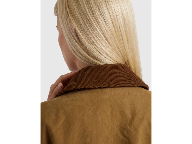 Trenchcoat mit Corddetails