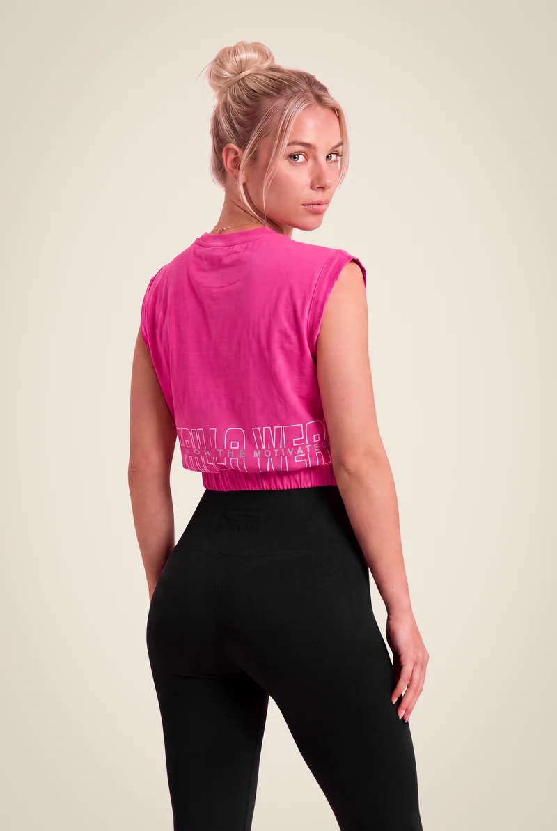 Albion Oversized Crop Top - Pink