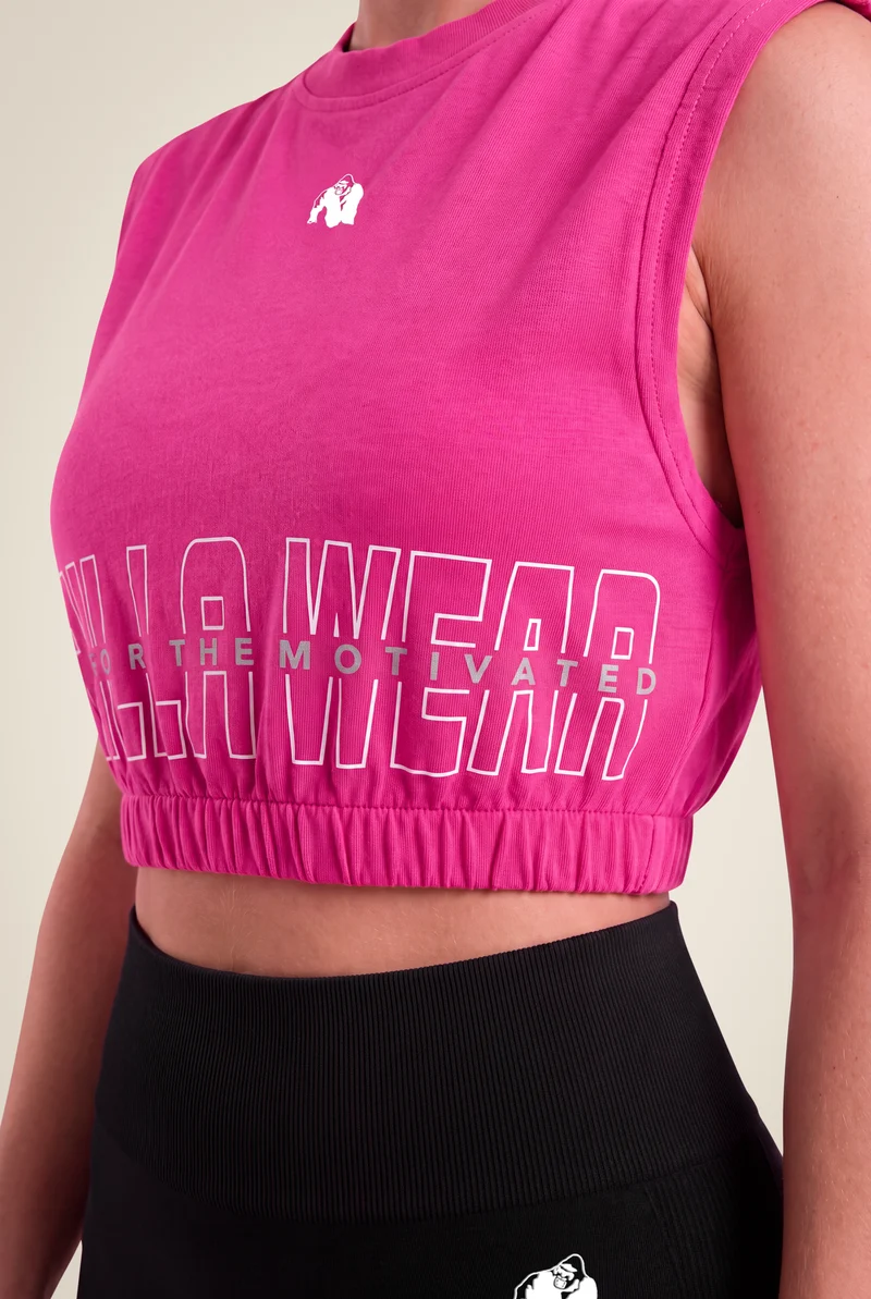 Albion Oversized Crop Top - Pink