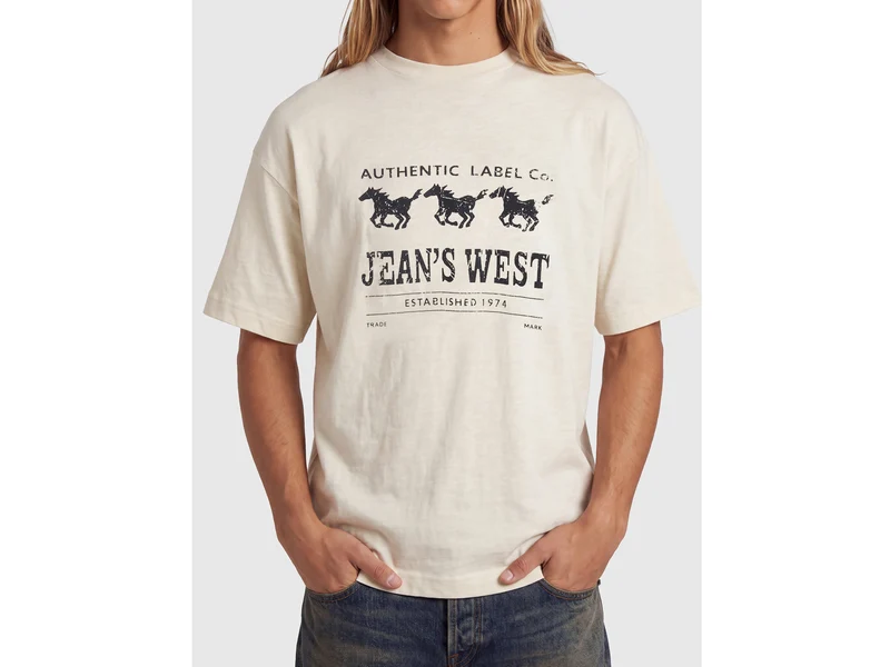 Jean's West bedrucktes T-Shirt aus 100 % Baumwolle